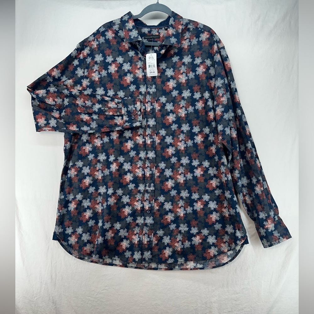 Twenty Eight Degrees Men's DXL Printed Long Sleeve Button‎ Down 1XLT NEW